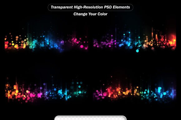 Colorful Light Bokeh Background