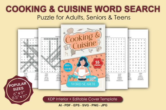 Cooking Word Search Printable Book