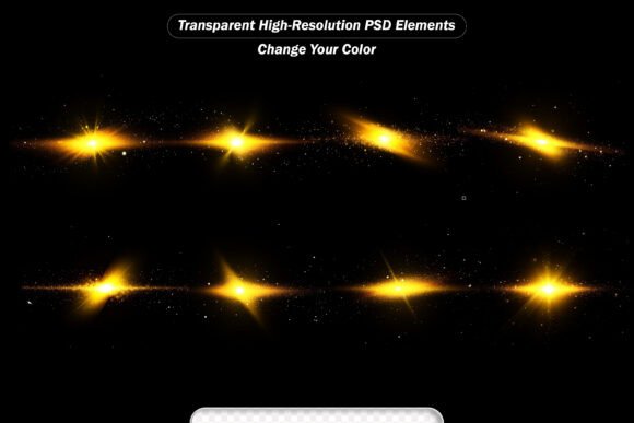 Enhancing Visuals with PSD Golden Bursting Energy Particles