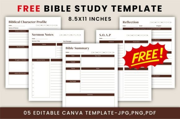 Free Bible Study Canva Kdp Template: A Powerful Tool for Spiritual Growth