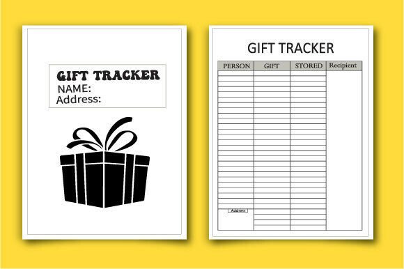 Gift Book Interior Tracker Template Kdp