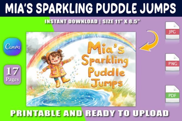 Mia’s Sparkling Puddle Jumps: A Magical Journey for Young Readers