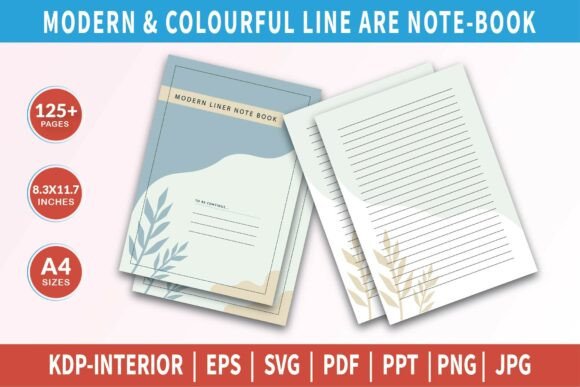 Modern Line Note-Book KDP Interior