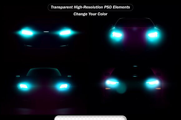 Realistic Car Lights Effect – Bring Your Designs to Life