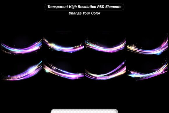 Speed Light Lines, Neon Color. Light Eve