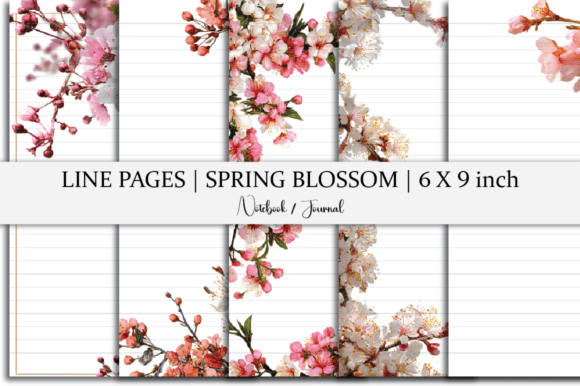 Spring Blossom Notebook Line Pages: A Beautiful Solution for Creative and Practical Use