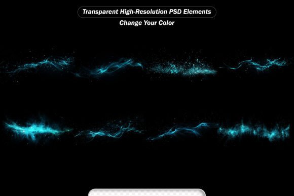 Transparent Background with a Flowing Light Effect: Elevate Your Visual Projects