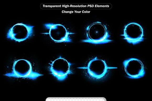 Vivid Abstract Transparent Background